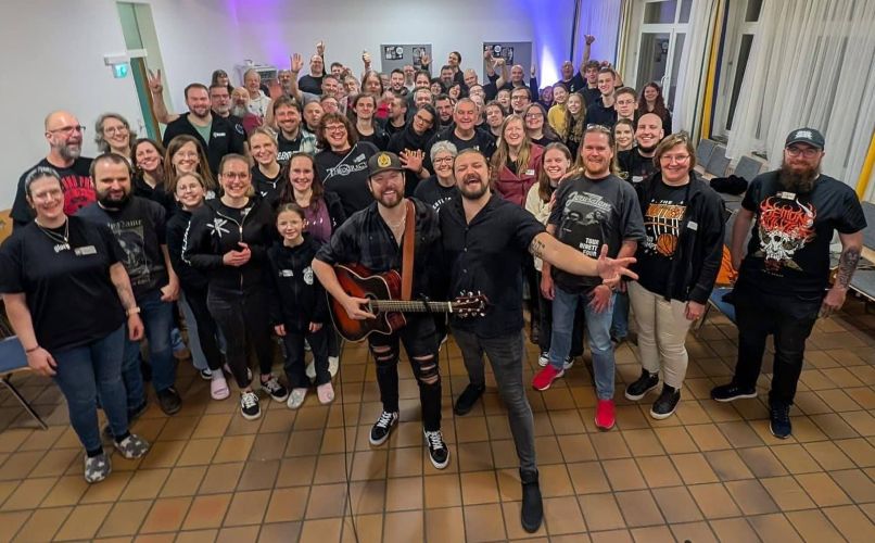 Marshal Huffman of Relentless Flood on the Loud and Proud Acoustic Tour